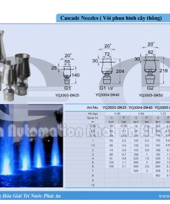Vòi phun nước Cascade-Nozzles