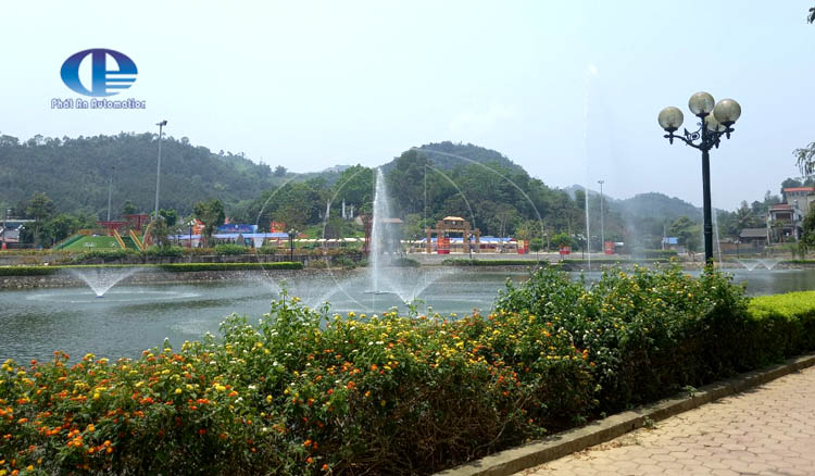 dai phun nuoc tren ho2