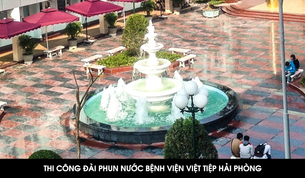 thi công đài phun nước bệnh viện tại hải phòng