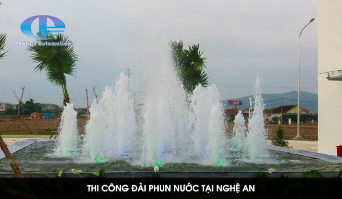 thi công đài phun nước tại nghệ an