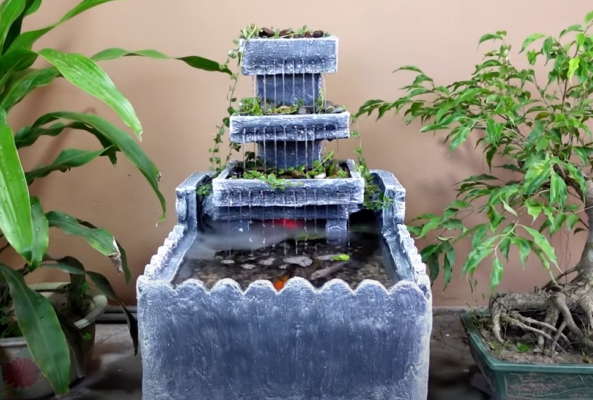 đài phun nước bằng xốp